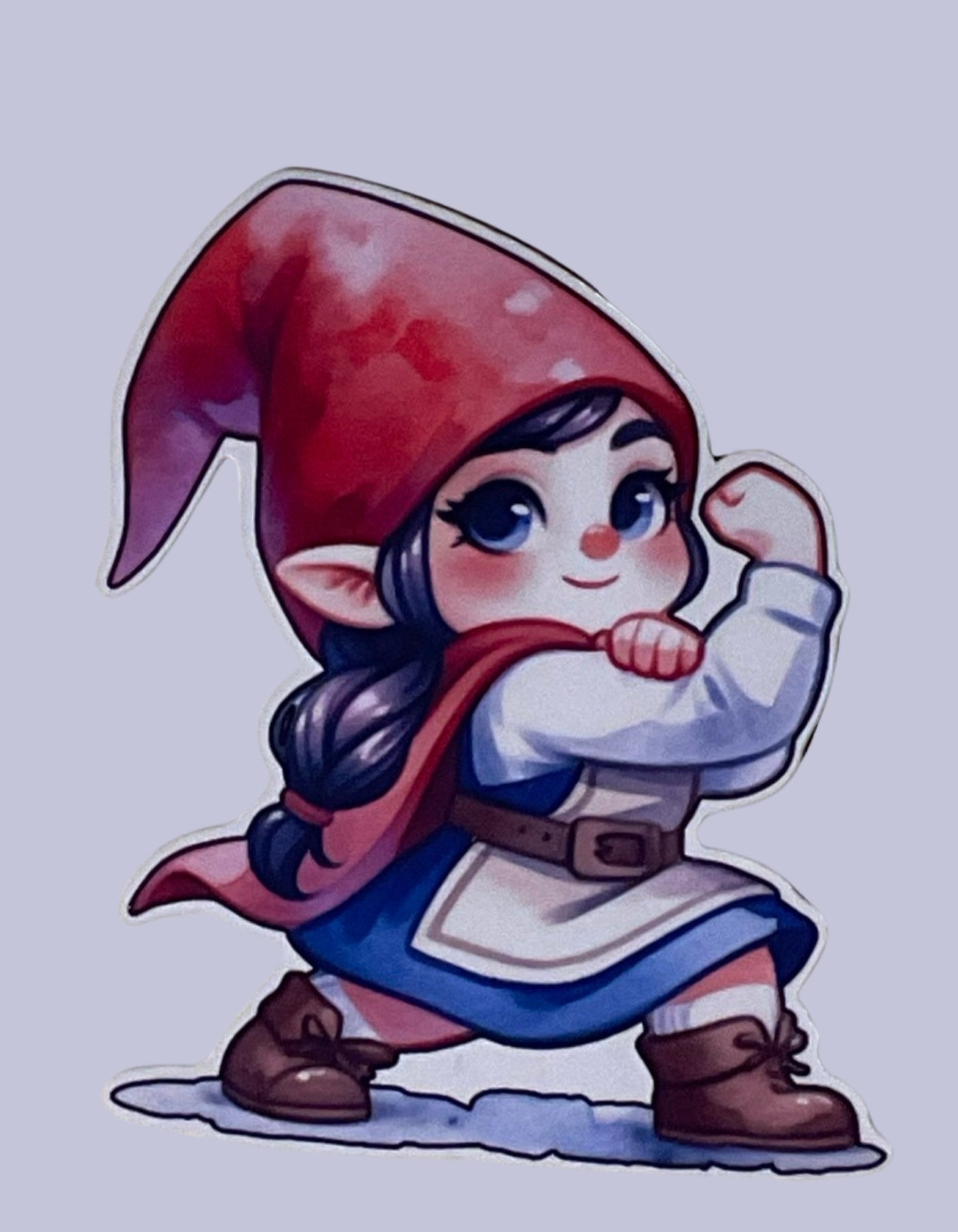 3” Glossy Can Do Gnome 2 Decorative Sticker