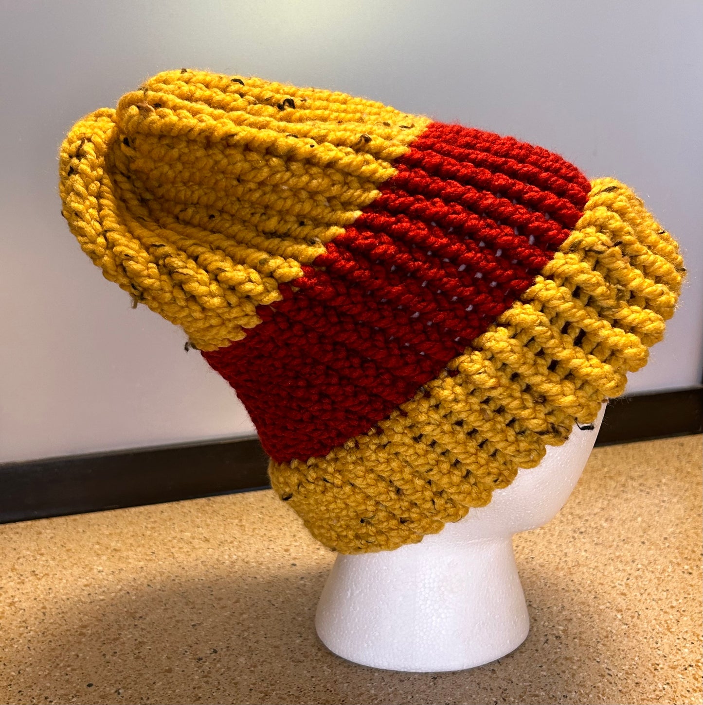 Small Handmade Winnie the Pooh Inspired Knit Hat