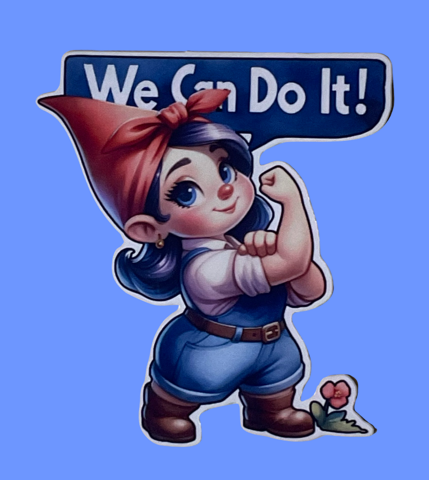 3” Can Do Gnome 3 Decorative Sticker