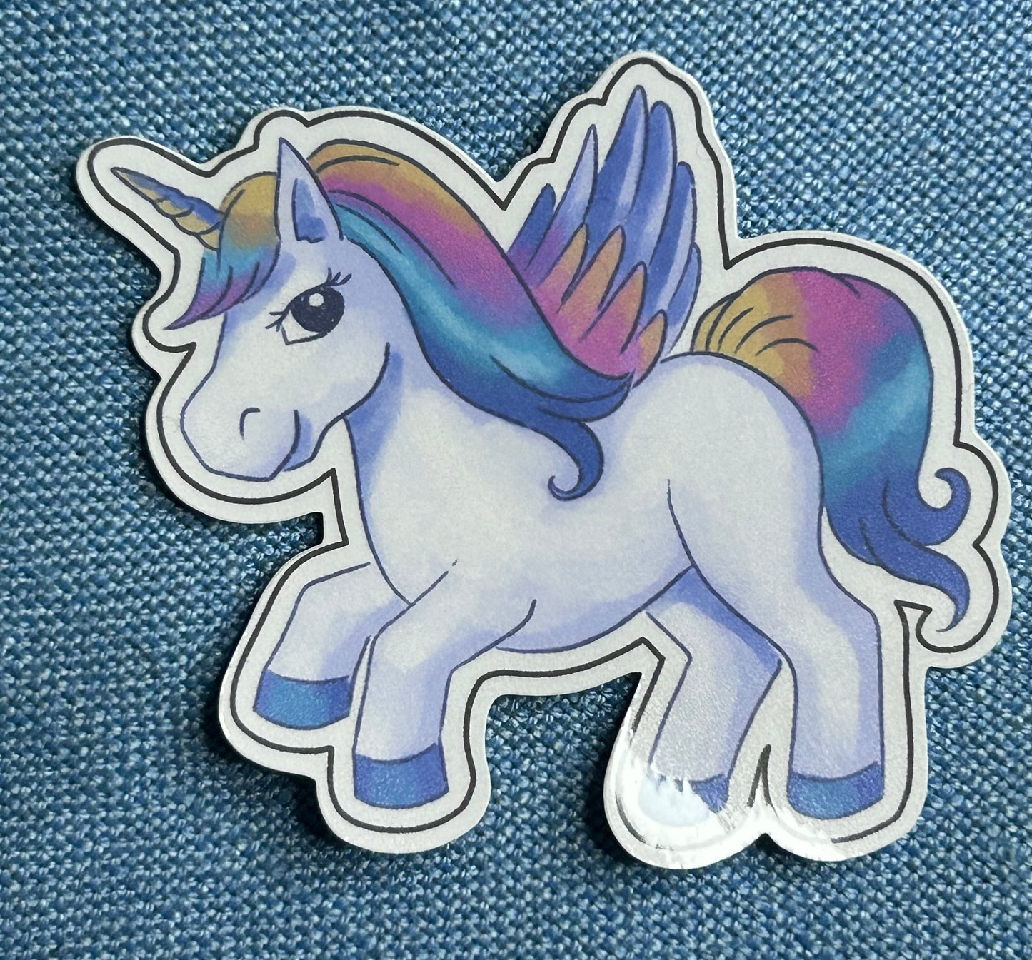 3” Glossy Unicorn 1 Decorative Sticker