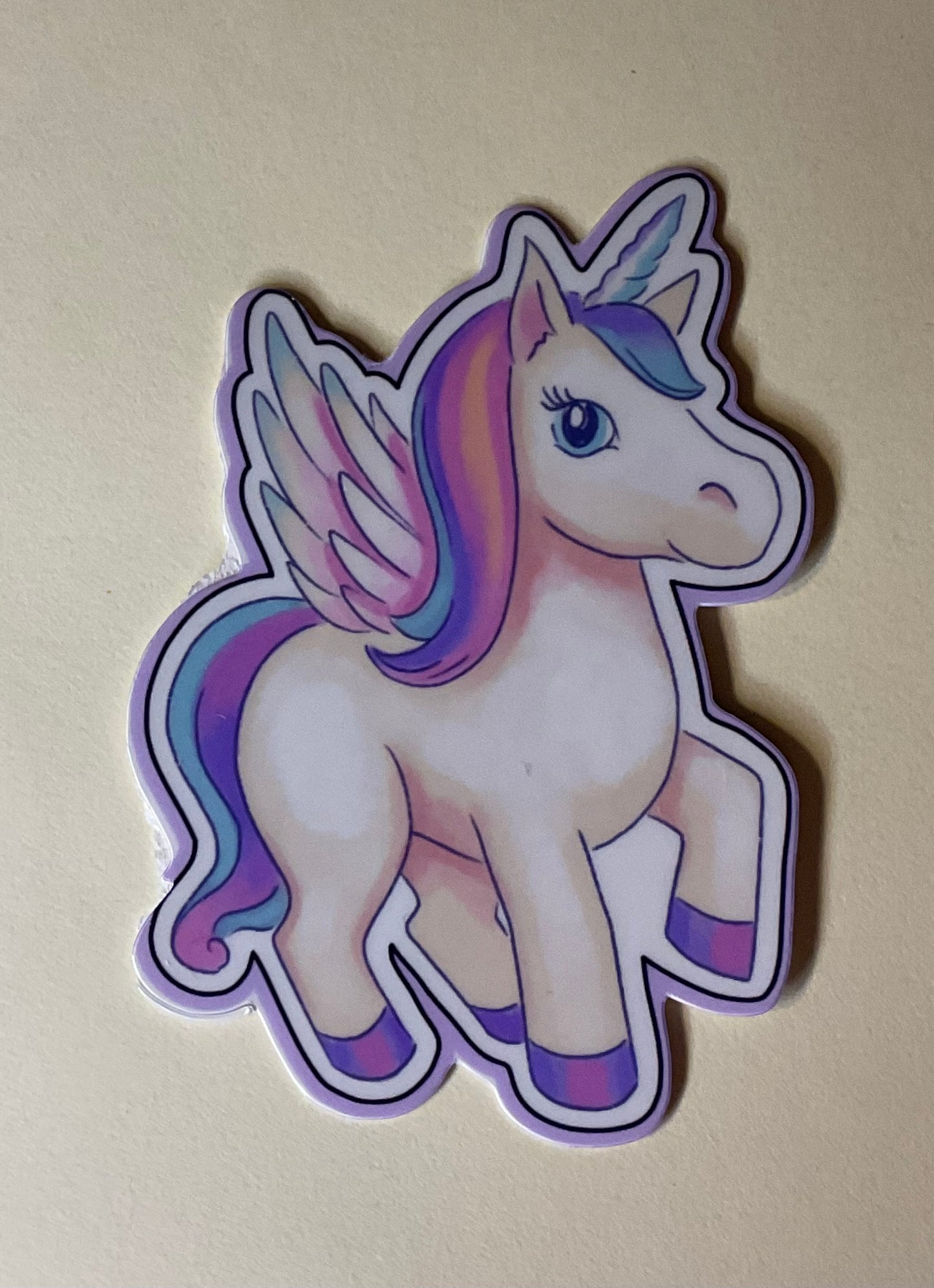 3” Glossy Unicorn 3 Decorative Sticker