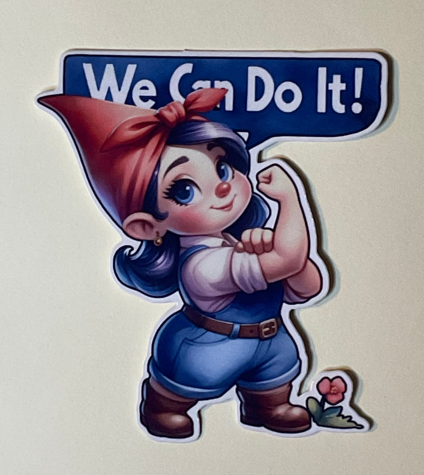 3” Can Do Gnome 3 Decorative Sticker