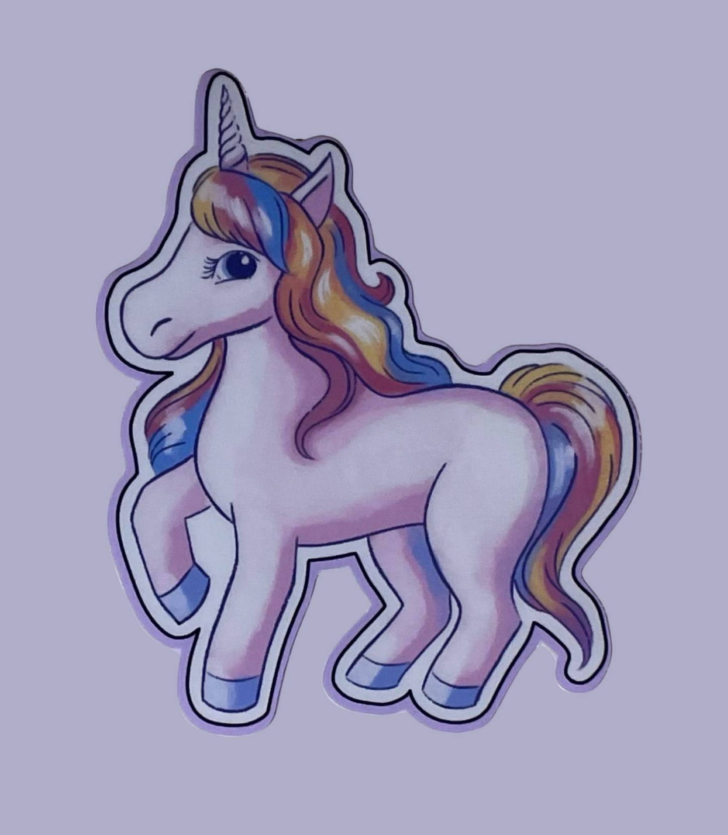 3” Glossy Unicorn 2 Decorative Sticker