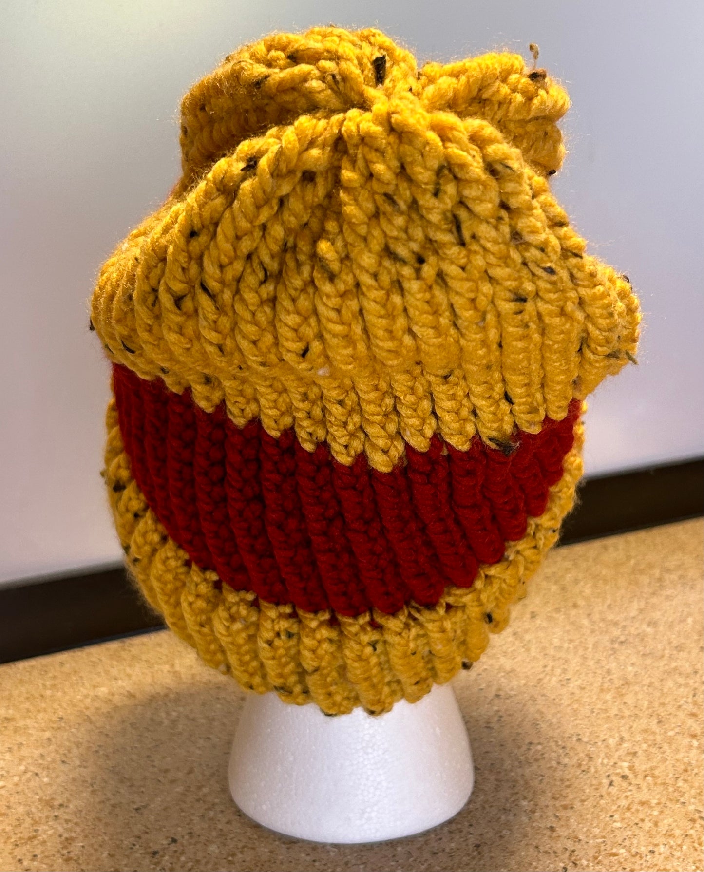 Small Handmade Winnie the Pooh Inspired Knit Hat