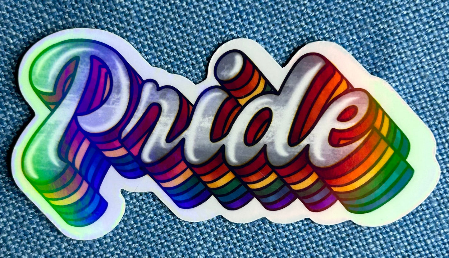 3” Glossy Pride Decorative Sticker