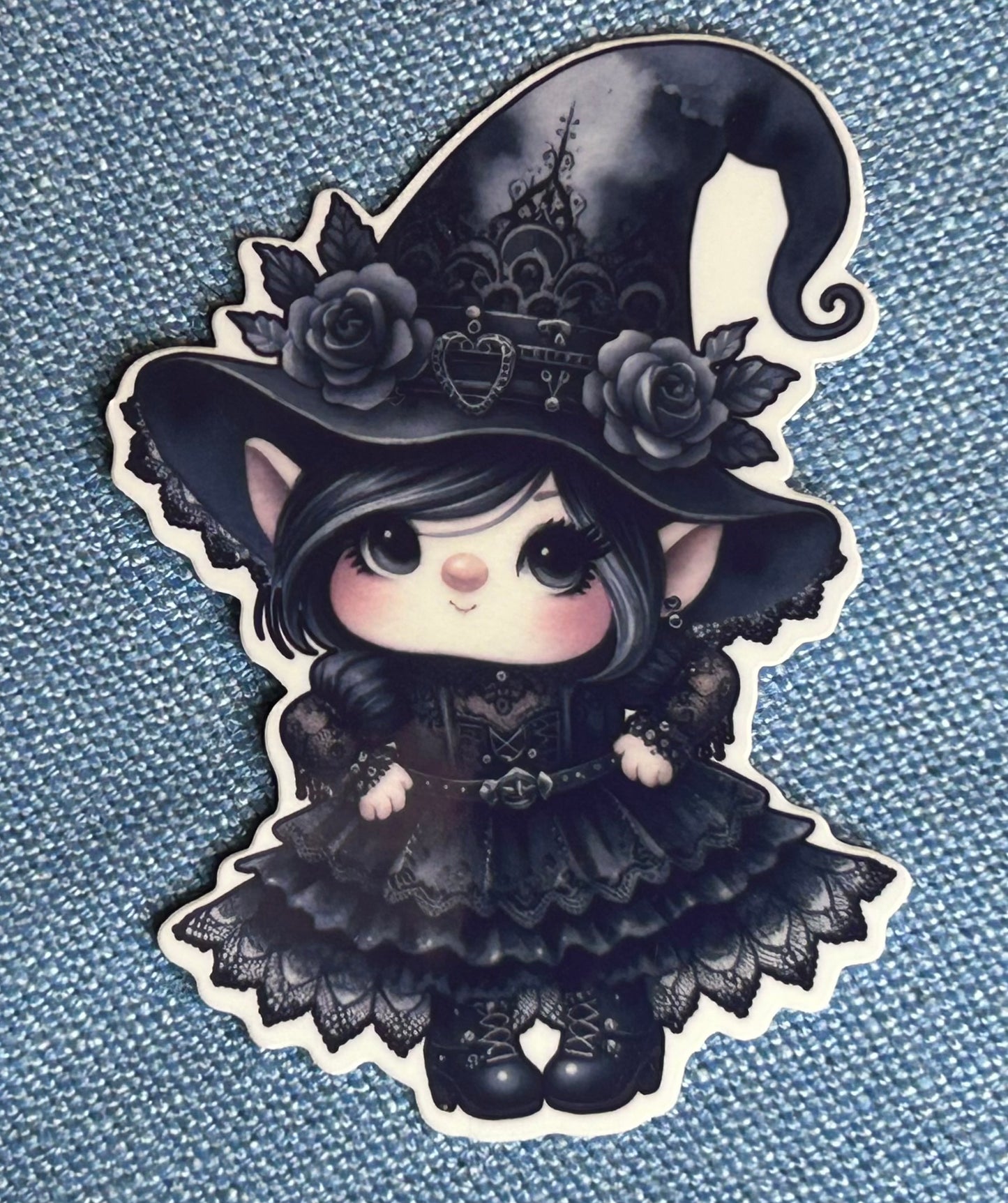 3” Glossy Goth Girl Gnome 4-pack