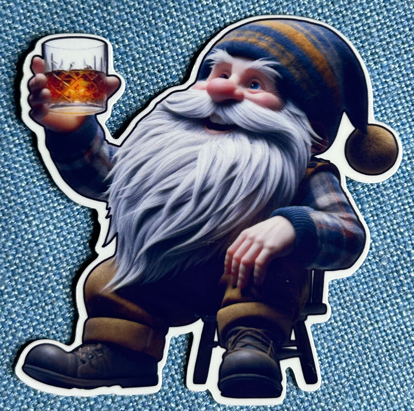 3” Glossy Whiskey Gnome Sticker