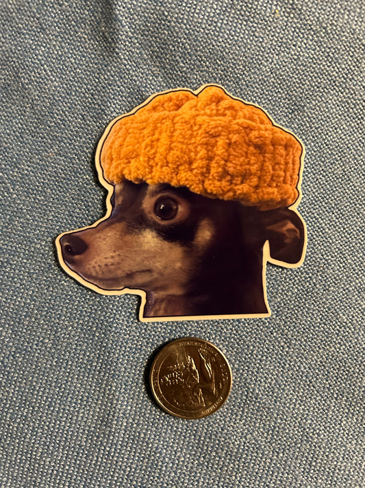 3” Glossy CinnaBeanie Sticker